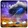 Icona widget orologio e meteo