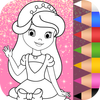 Icona colorazione principessa per bambini