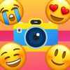 Icona Aggiungi adesivi emoji sulla foto